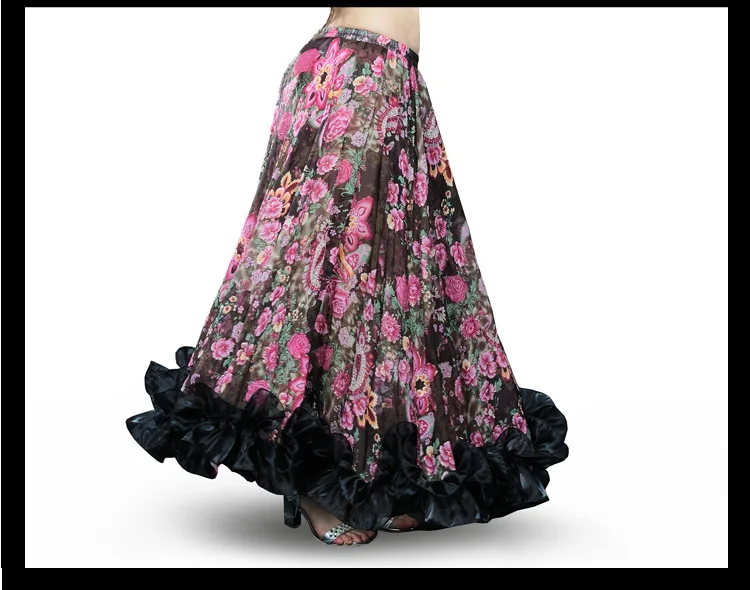 Новинка года, шифоновая юбка для Танцев Живота в богемном стиле, большие юбки, цыганский родовой танец живота, юбка для танца живота, гипсовый костюм, платье, одежда с фламинго, 6041