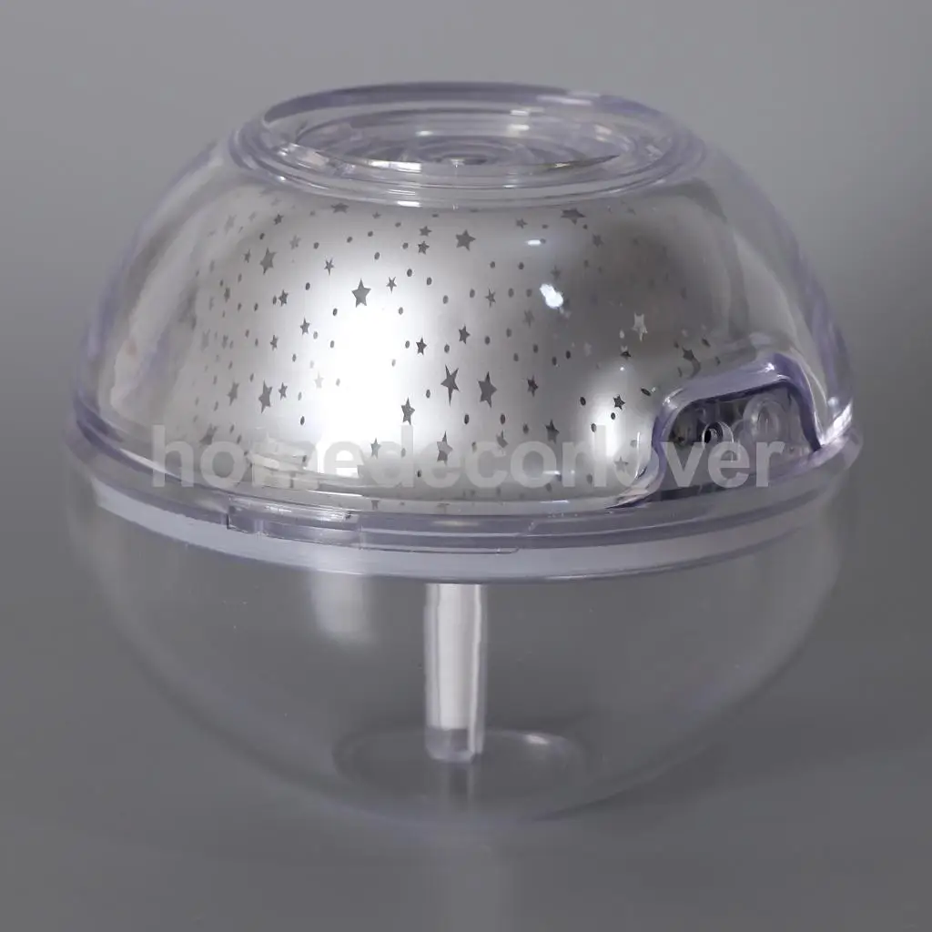 Star Moon Projection Lamp Silent Humidifier with LED Night Light for Kids Bedroom