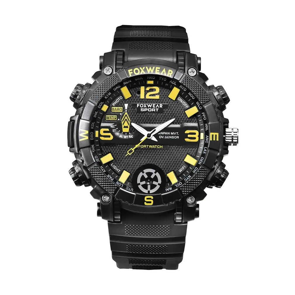 

Outdoor sports smart watch 5MP HD camera WiFi remote Watch With LED lighting Wireless Charger IPX7 Waterproof