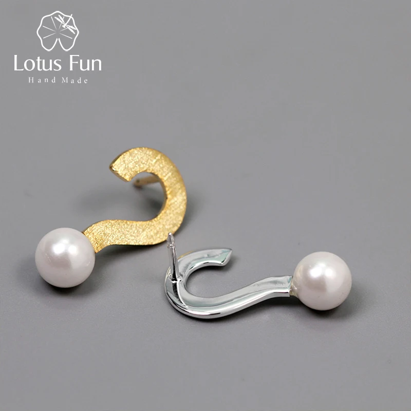 

Lotus Fun Real 925 Sterling Silver Handmade Designer Fine Jewelry Cute Question Mark Design Brooches Pin Broche For Women
