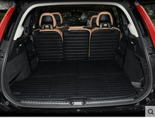 Bons tapetes! esteiras tronco especial para Volvo XC90 7 2017 assentos tapetes boot forro de carga à prova d’ água para XC90 2016-2015, frete grátis