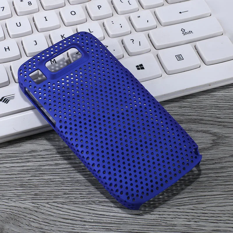 Высокое качество популярных назад PU мобильного телефона чехол для Nokia E72 чистый