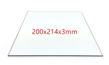 

200*214*3mm Print Table Glass for Reprap 3D Printer MK heating bed Borosilicate Glass plate Rectangular shape Smooth plate