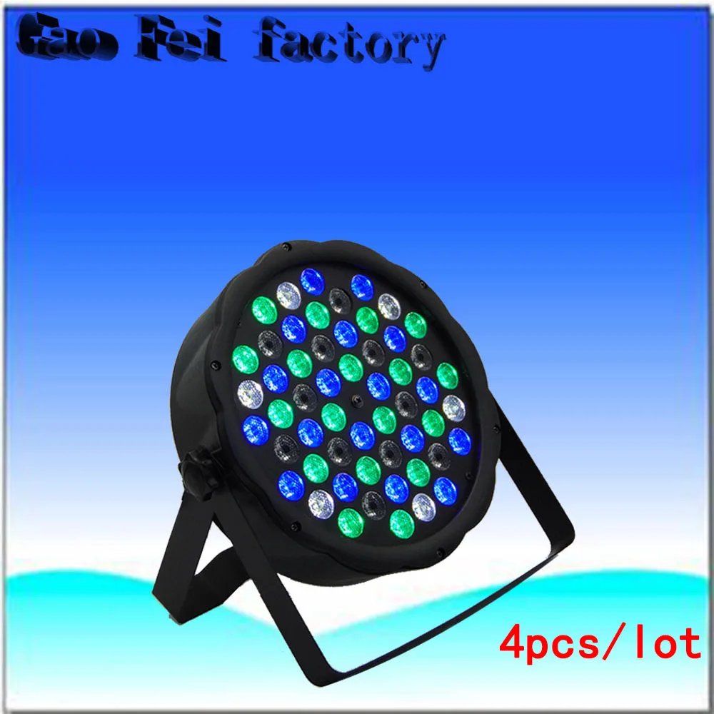 

4pcs/lot 54x3w LED Par Stage Light RGBW Single Color R:12 G:18 B:18 W:6 Wash Light