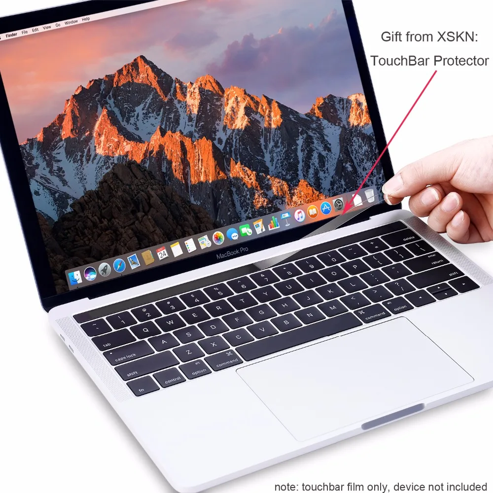 XSKN для Adobe AI ярлык Illustrator покрытие для клавиатуры для за счет сканера отпечатков пальцев Macbook 13 15 A1706 A1707(+), Touch стикер на бар подарок