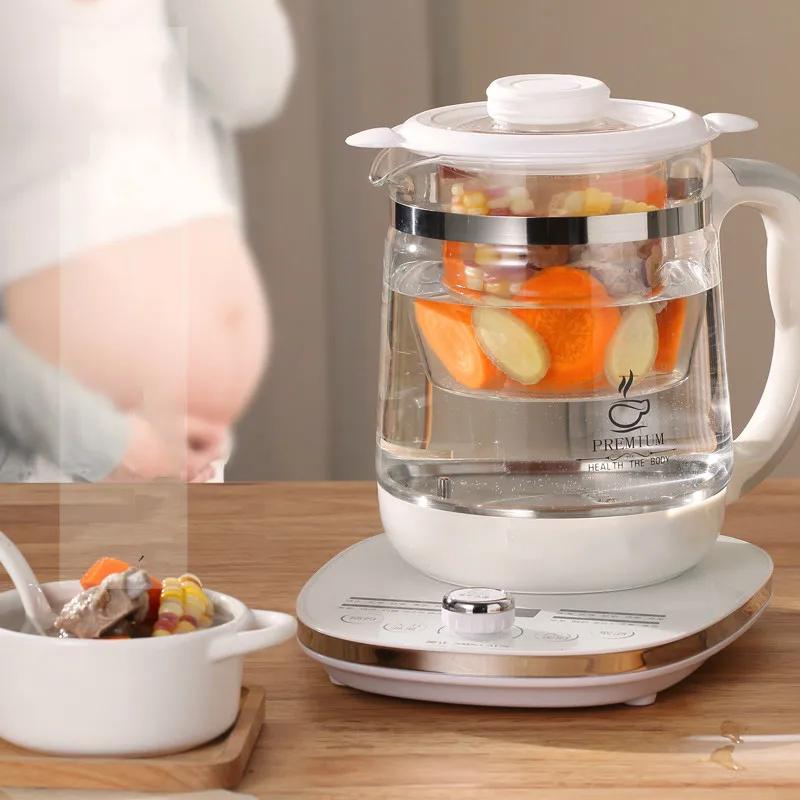 Electric kettle full-automatic thickness glass raised health purpose making tea pot Overheat Protection Electric kettle full-automatic thickness glass raised health purpose making tea pot Overheat Protection