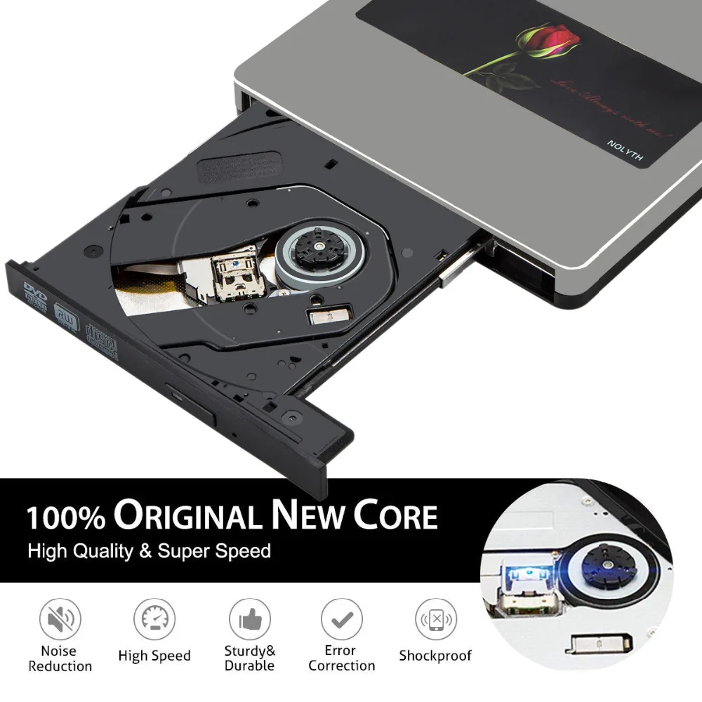 USB C/USB3.0 внешний CD DVD привод горелки Писатель совместим с