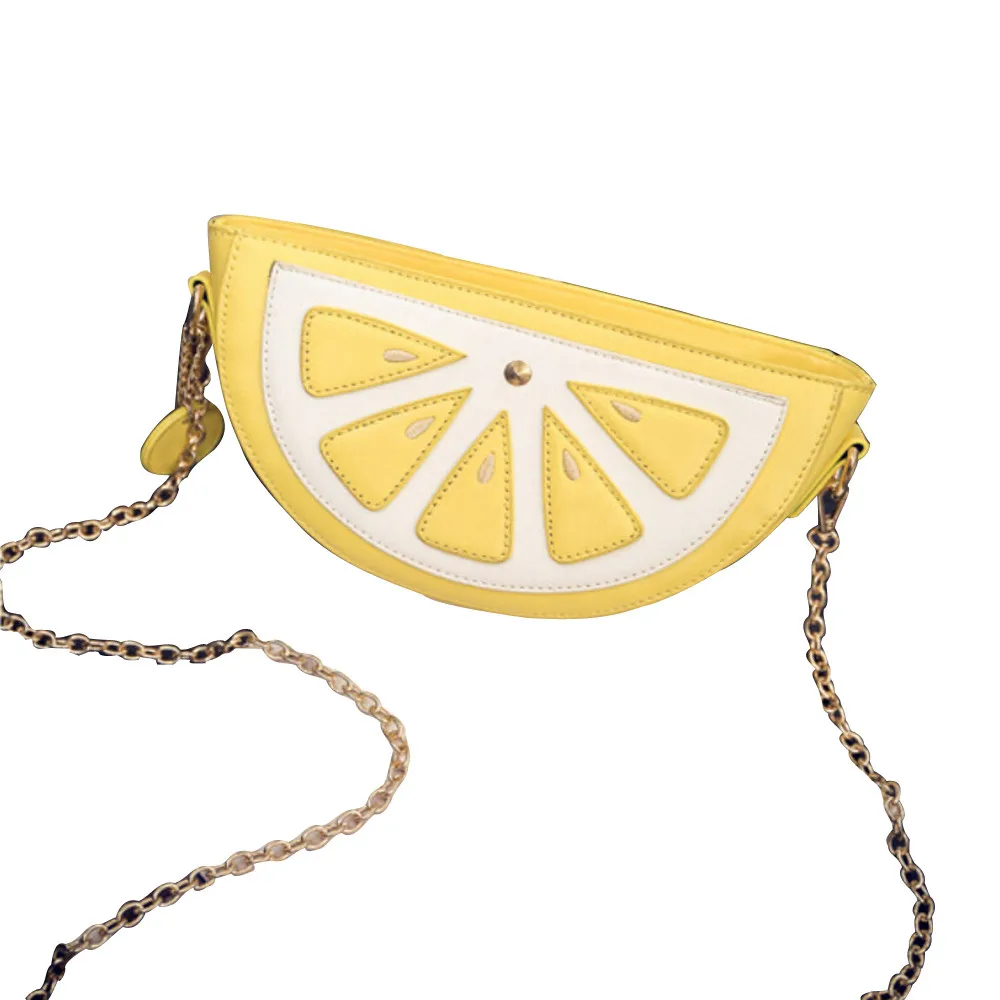 Maison Fabre Sweet Summer Leather Shoulder Bag Women Cute Fruit Packet Chain Orange Watermelon 2020 | Багаж и сумки