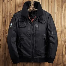 Мужские куртки-бомберы куртка-пилот пальто Мужская парка куртка с флисовым воротником стеганая Хлопковая мужская зимняя куртка-бомбер мужская