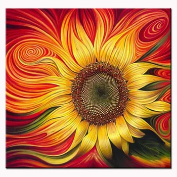 

5D DIY Diamond Painting Golden sunflowers Cross Stitch Kit Mosaic Embroidery Round Drill Home Decoration