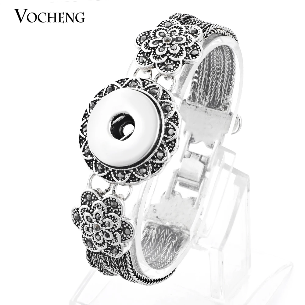 

10pcs/lot Wholesale Vocheng Ginger Snap Button Bracelet Fit 18mm NN-371*10 Free Shipping