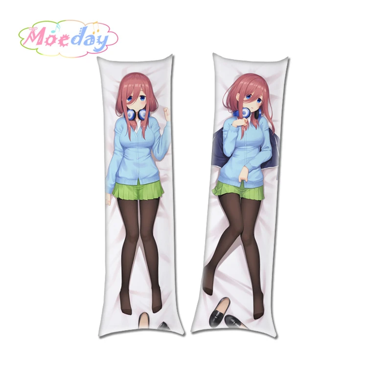 The Quintessential Quintuplets Anime Characters Nakano Miku Nino Itsuki Sister Dakimakura Pillow Covers - Цвет: Светло-серый