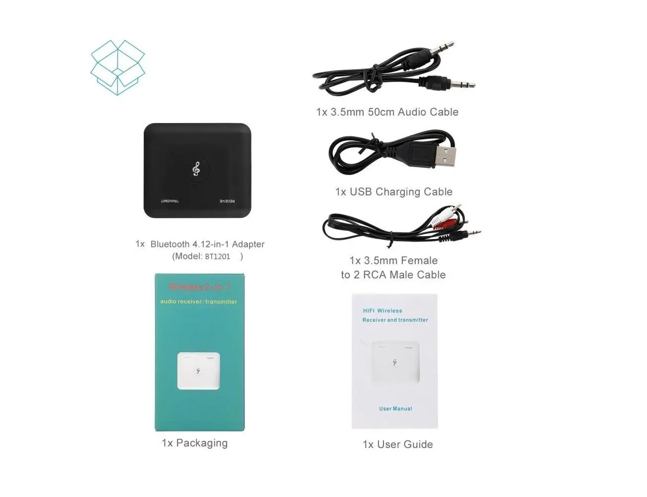 Беспроводной адаптер Bluetooth V4.2 передатчик и приемник A2DP аудио 3 5 мм Aux адаптеры Hub
