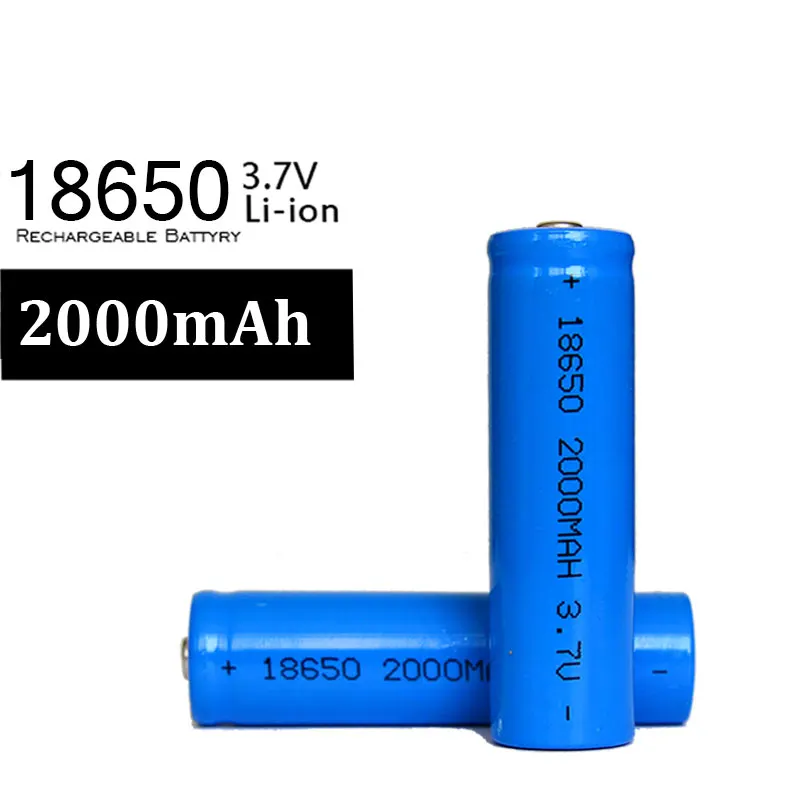 Бренд 4 шт./лот 18650 2000mAh батарея 3,7 v литий-ионный аккумулятор Lion Batery для Светодиодный фонарь фонарик