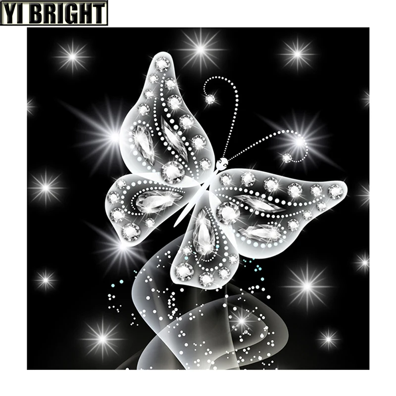 YI BRIGHT 5D DIY Алмазная Картина Бабочка полная дрель мозаика Алмазная вышивка Животные вышивка крестиком стразы набор для рукоделия