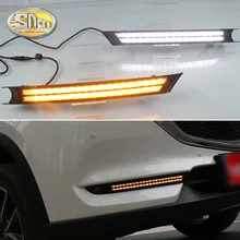 For Mazda CX-5 CX5 2017 2018 cx-8 yellow Flowing Turn Signal style Relay Waterproof Car DRL LED Daytime Running Light Fog Lamp For Mazda CX-5 CX5 2017 2018 cx-8 yellow Flowing Turn Signal style Relay Waterproof Car DRL LED Daytime Running Light Fog Lamp