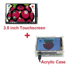 Raspberry Pi 3 Model B 3.5 inch LCD TFT Touch Screen Display +Stylus+ Acrylic Case Compatible Raspberry Pi 2 Free Shipping