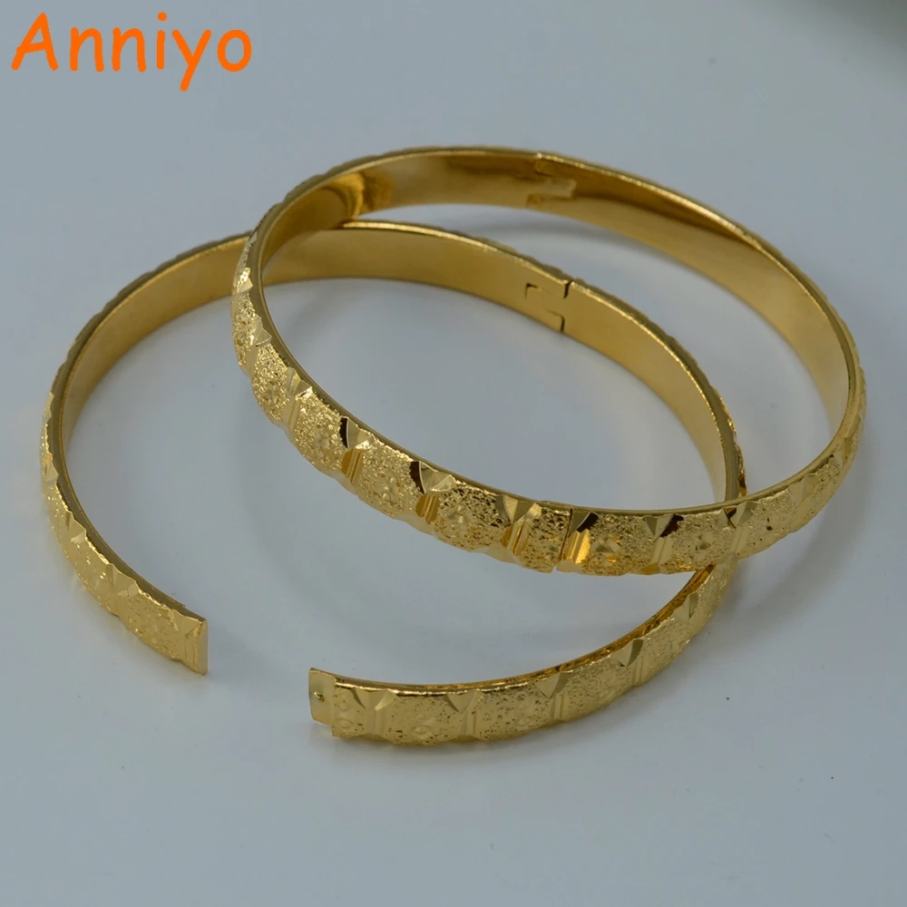 

Anniyo ONE PIECE / Bracelet for Women Gold Color Jewelry Bangle for Girl ( can open bangle)