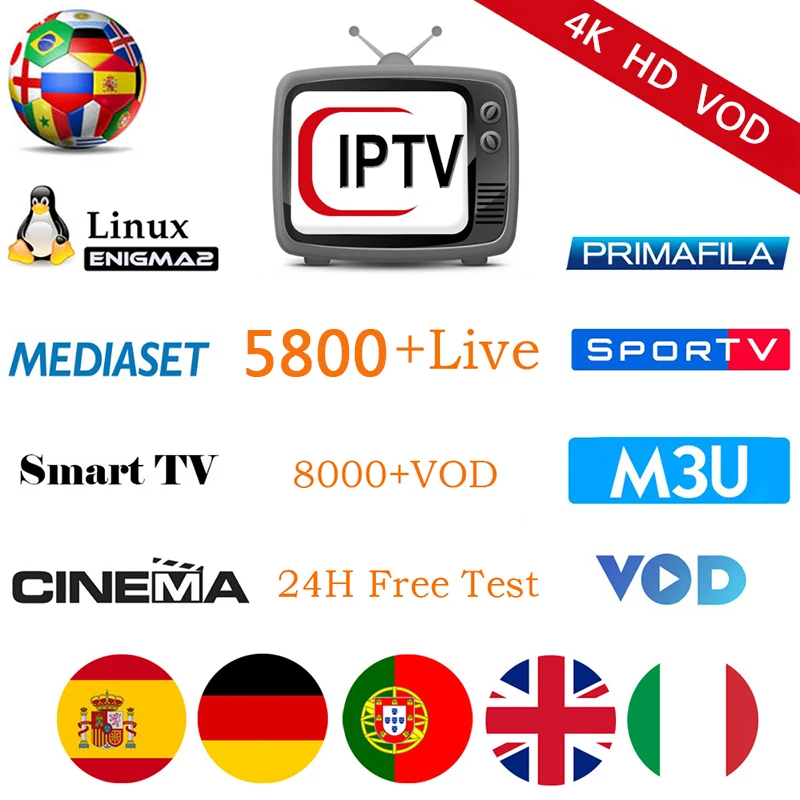  12 months Europe IPTV subscription Spain Italy Portugal France UK US IPTV for Android tv smart tv b - 33039417636