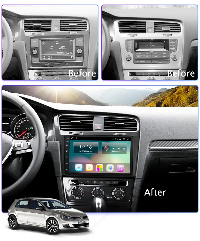 Perfect 10.1" RAM 2G ROM 32G Android 8.1 Car DVD GPS Player For VW Golf 7 2014-2018 Car Radio Stereo Head Unit with Navigation 7 Perfect 10.1" RAM 2G ROM 32G Android 8.1 Car DVD GPS Player For VW Golf 7 2014-2018 Car Radio Stereo Head Unit with Navigation 7