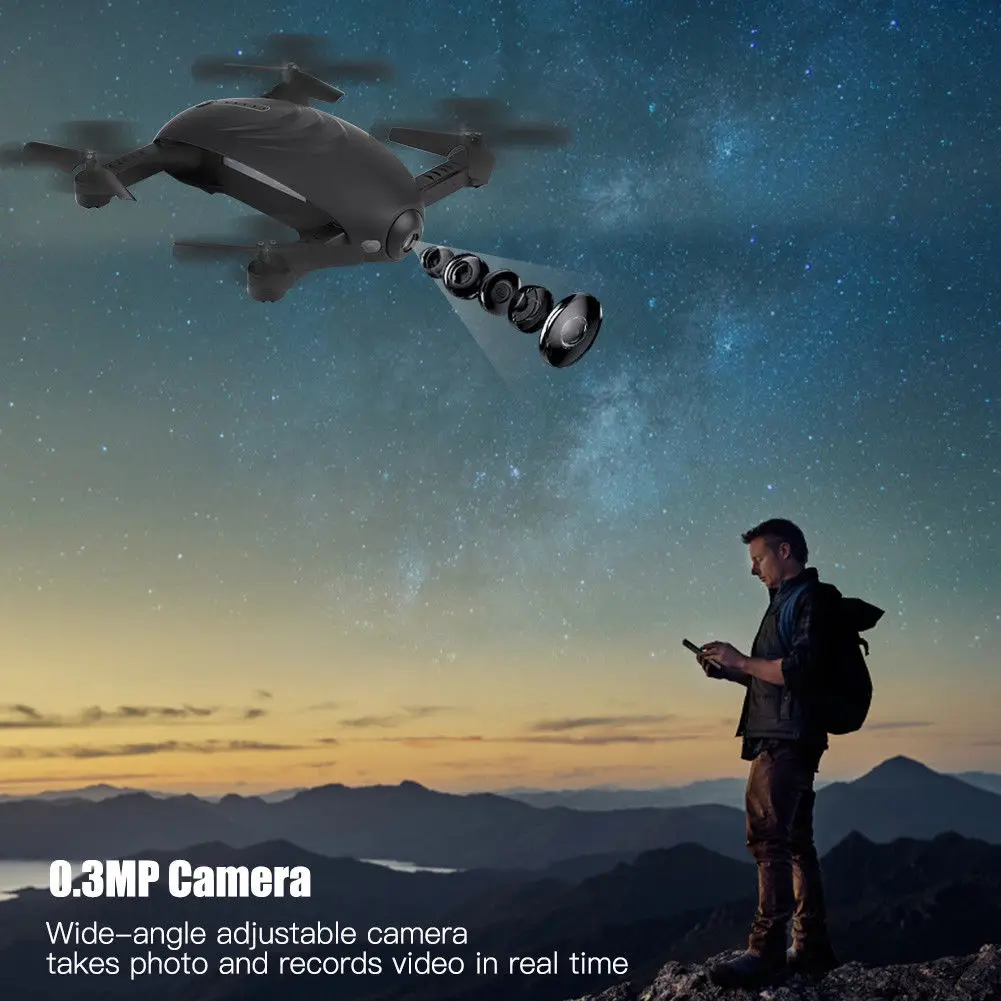 

Mini 2.4GHz 4CH 6 Axle Gyro RC Quadcopter Drone One Key Return HD Camera selfie drone vs H37 drone syma x pro