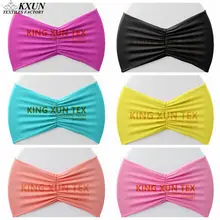 50 шт плиссированные лайкра стул полоса стрейч Подвязка из спандекса для стула подходит для свадьбы украшение для стула