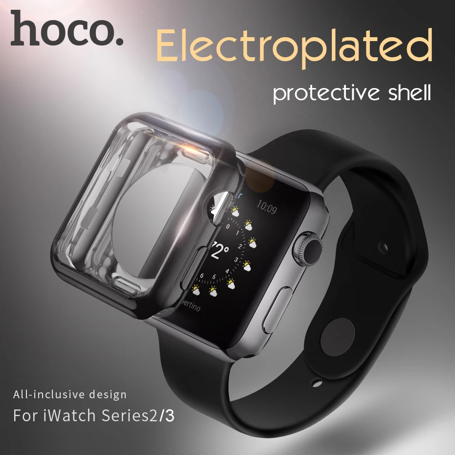 HOCO Мягкий ТПУ защитный чехол для Apple Watch серии 3/2 цветной Ультратонкий 4 вида
