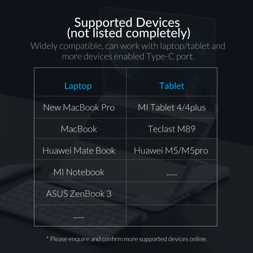 ORICO многофункциональный держатель для планшета подставка для ноутбука 3 порта USB3.0 док-станция регулируемый держатель для стойки для iPad iPhone
