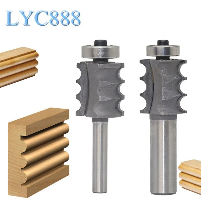 1PC 1/4" 1/2 Shank Woodruff Keyseat Milling Cutters Triple Bead/ Column