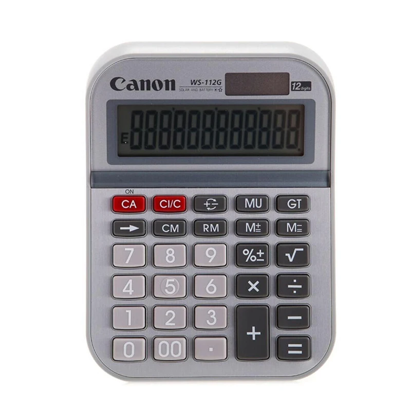 1 قطعة كانون WS-112G المحاسبة المالية حاسبة متعددة الوظائف مكتب الكمبيوتر التجارية 1 قطعة كانون WS-112G المحاسبة المالية حاسبة متعددة الوظائف مكتب الكمبيوتر التجارية