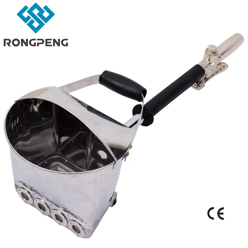 Rongpeng Cement Sprayer Gun hopper Gun Hand Trigger Air Valve Stucco Sprayer Mortar Sprayer Plaster Sprayer With 4 Holes