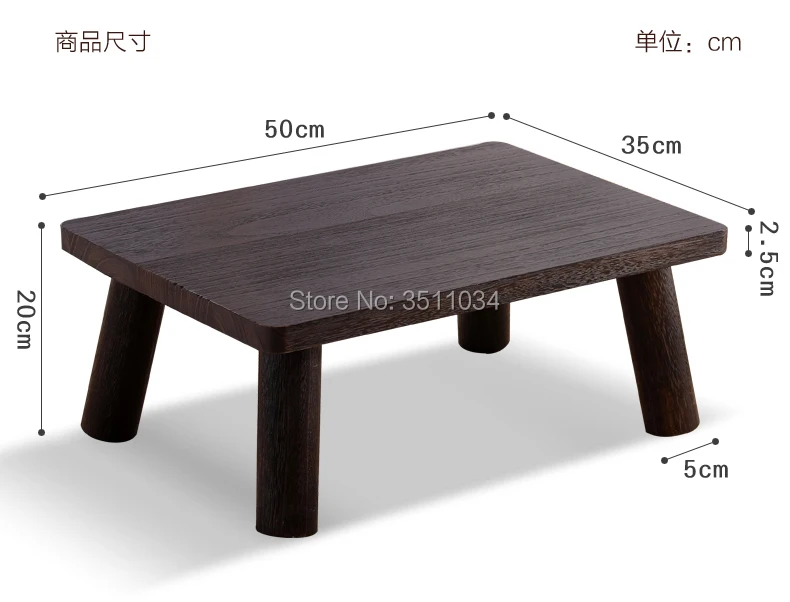 Японский антикварный маленький стол 50x35x20 см из древесины пауловнии, традиционная азиатская мебель для гостиной, низкий пол, журнальный столик, деревянный