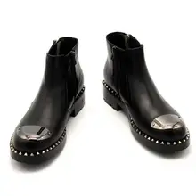 Мужской martin Италия оксфорды Зимняя мужская обувь кожа рук толстым дном тянуть кожа свадебные туфли мужские туфли-оксфорды