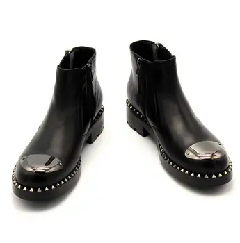 

male martin italy oxfords 2018 winter men shoes leather hand thick bottom pull leather wedding shoes men Oxford shoes