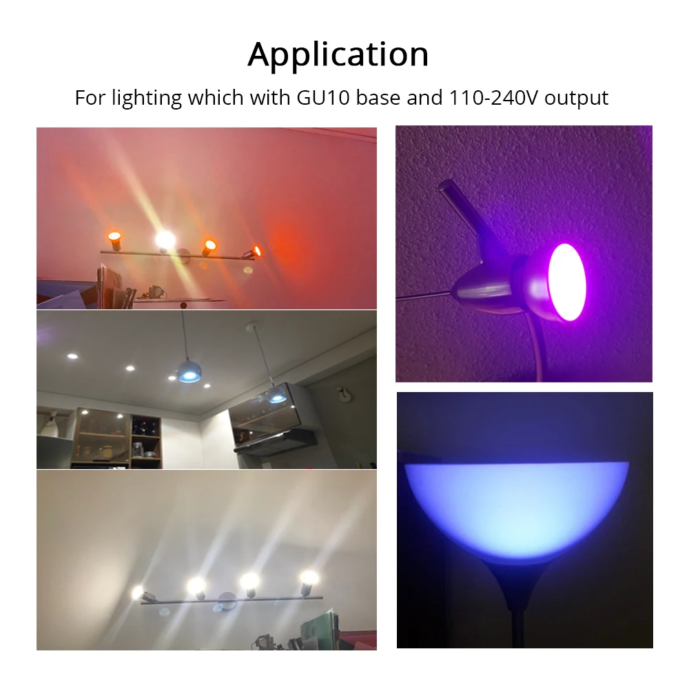 Gu10 led wi fi lâmpada alexa google