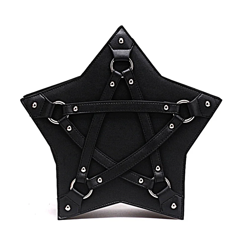 Темная Готическая пентаграмма сумка на плечо унисекс панк Дизайнерские повседневные сумки Женская мода Ретро Сумочка подарки