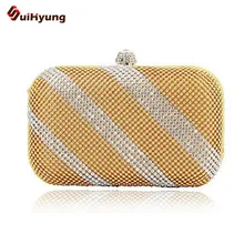 Kostenloser Versand frauen Perlen Tag Clutches Bling Diamant Streifen Hochzeit Abendtasche Handtasche Umhängetasche Mini Geldbörse