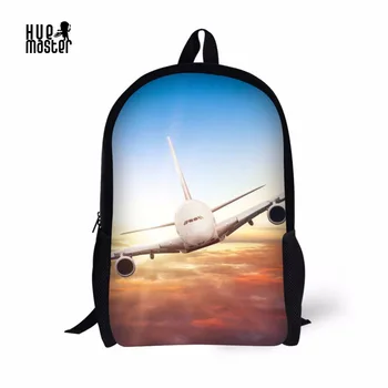 

HUE MASTER Backpack For Boy Airplane Printing School Bags 2018 New Style Children Backpacks Schoolbag Mochila Escolar Randoseru