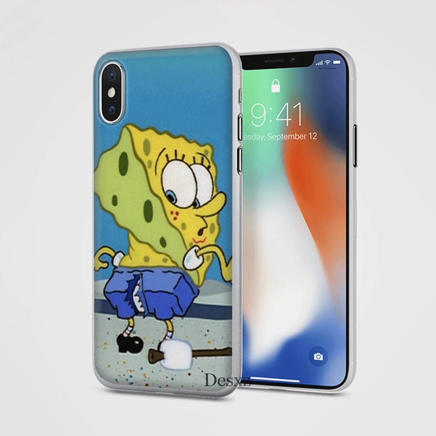 Чехол для мобильного телефона чехол iphone 5 5s se 6 6s 7 8 Plus X XS Max сумка со Спанч