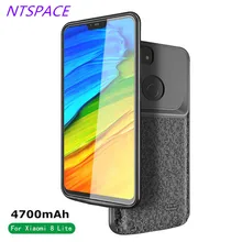 Расширенный телефон контейнер для аккумуляторных батарей для Xiaomi Mi 8 Lite Портативный мощность Быстрая зарядка крышка 4700 мАч Внешний аккумулятор зарядное устройство чехол