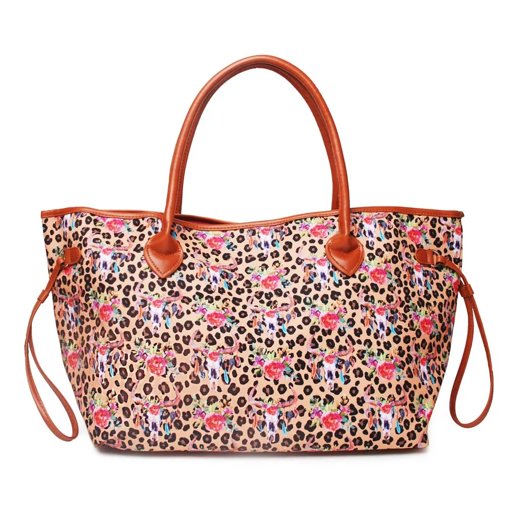 1209-flower leopard tote (1)