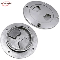 Marine 316 Stainless Steel 1 pcs for Boat Inspection Deck Plate 6 inch Hand Tighten 4inch