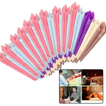 

50- 100 pieces of aromatherapy ear candle (quiet bergamot - light yellow/horn with plug) ear maintenance