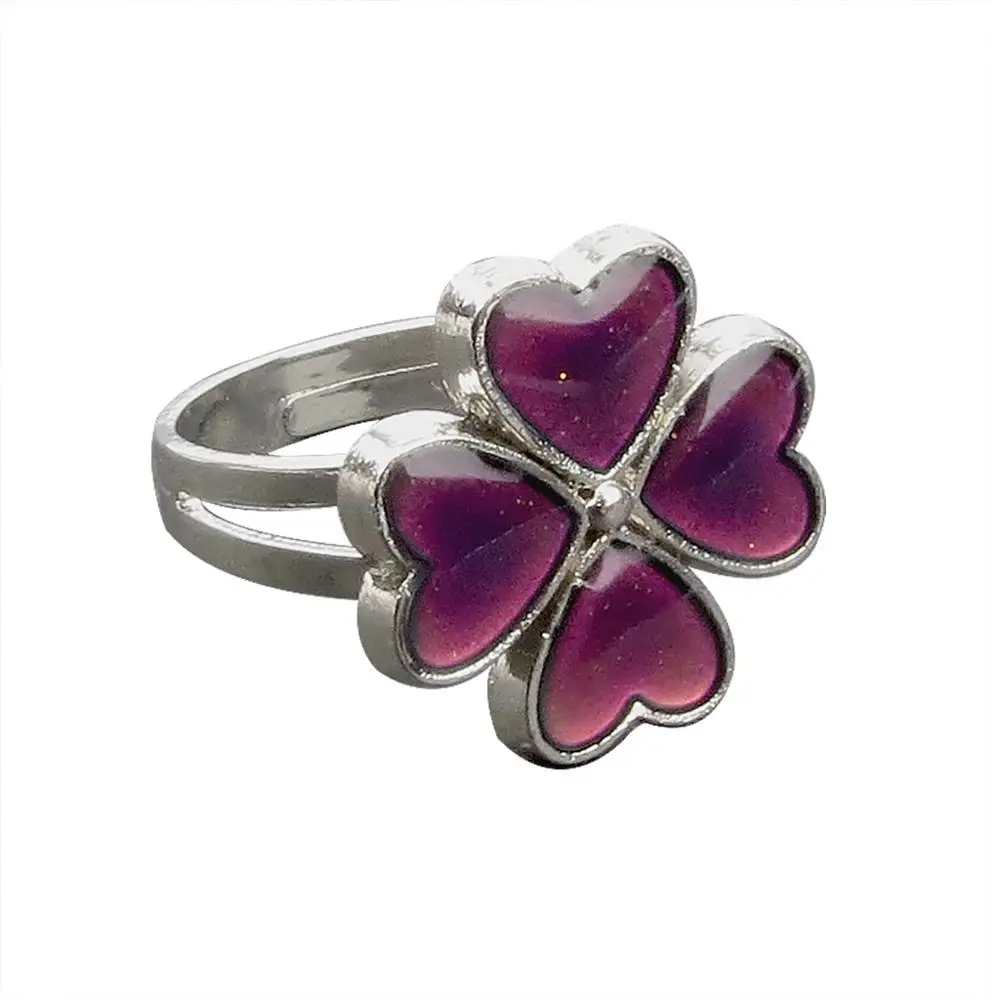 

JUCHAO Mood Rings for Women Heart Temperature Controlled Color Change Ring Woman Jewelry