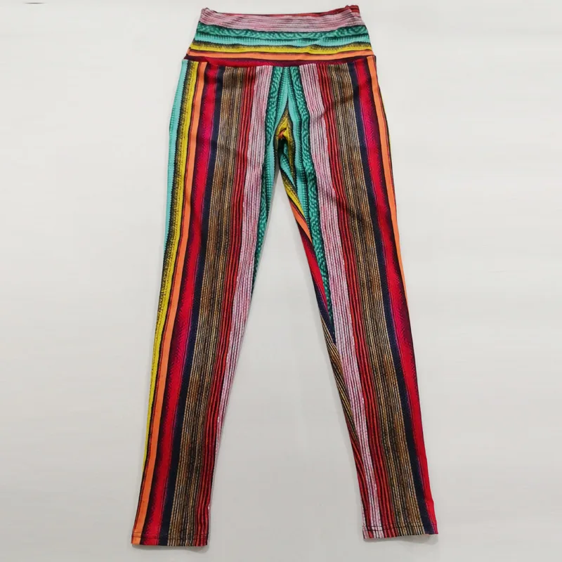Kaminsky Модные цветные леггинсы с радужным принтом, женские спортивные штаны для отдыха, джеггинсы с высокой талией, спортивные женские леггинсы