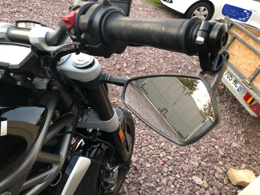 Motocicleta de Alumínio Câmera de Visão 1 Par Espelho da 7 e 8 22mm Motorbike Bicicleta Guiador Bar End Side Espelho Retrovisor Universal Traseira Espelhos 11 Moto rcycle acessórios espelho retrovisor 78 22mm