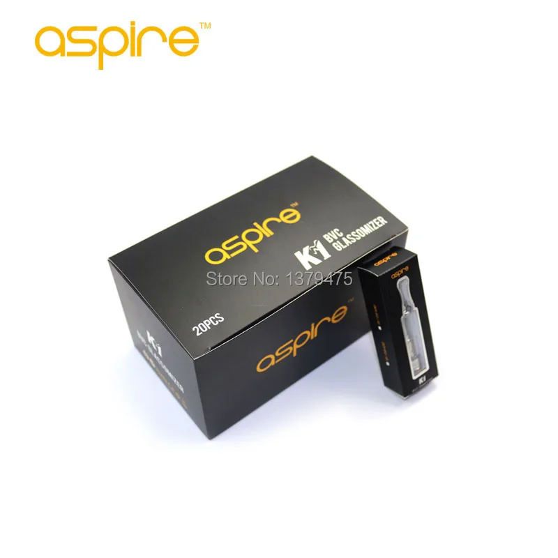 1 шт./лот Aspire BVC K1 Clearomizer/распылитель форсунки Нержавеющая сталь потека 1,5 мл пирексный резервуар BVC Cigarro Eletrônico Vapor