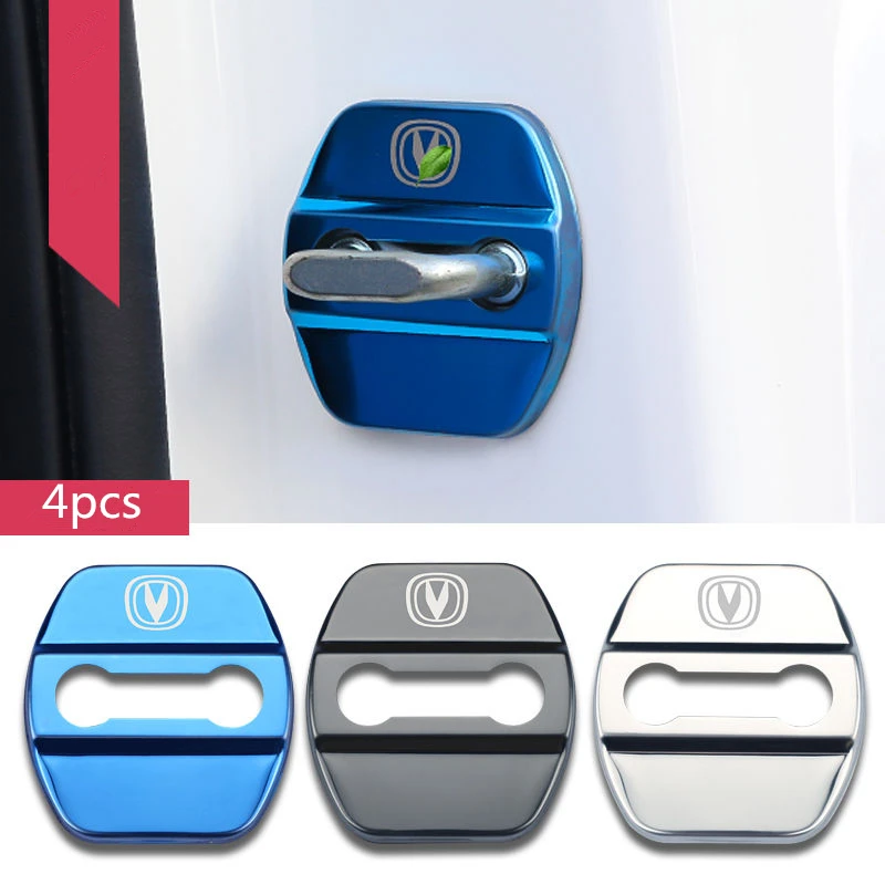 

FLYJ 4PCS Car Door Lock Buckle cover car accessories interior Door Lock cover protector For CHANGAN CS15 CS35 CS55 CS75 CS95