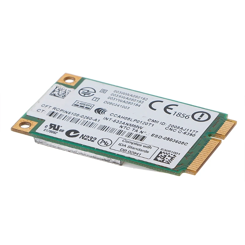 

5300 533AN_MMW Wireless WLAN WiFi Mini PCIe Card 802.11n+ 450Mbps Device Module