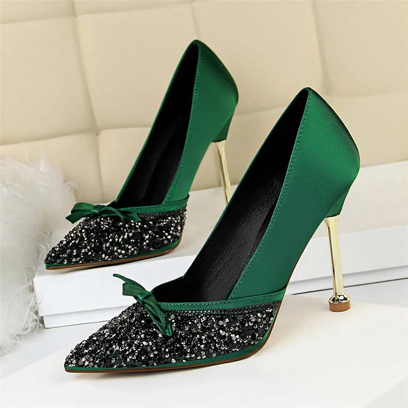 elegant gold heels